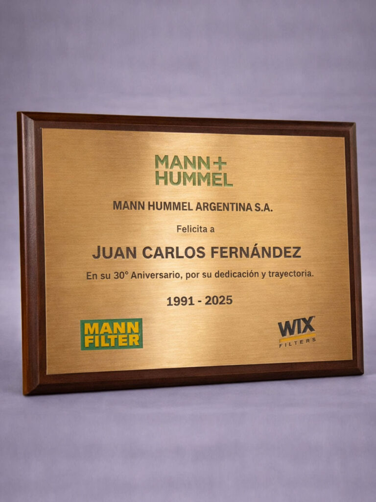 Plaqueta Bronce al Acido